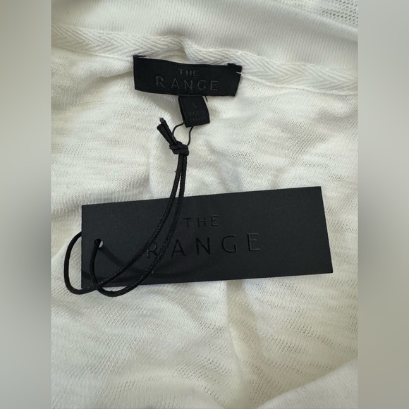 NWT The Range Brand Women's White Sleeveless Tank Top Large Cropped - Picture 5 of 9